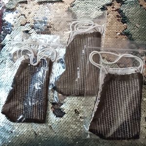 Shimmery sexy black mask